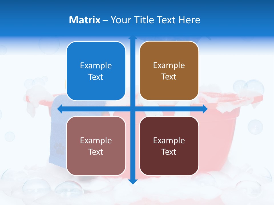 Dog Bathtub Towel PowerPoint Template