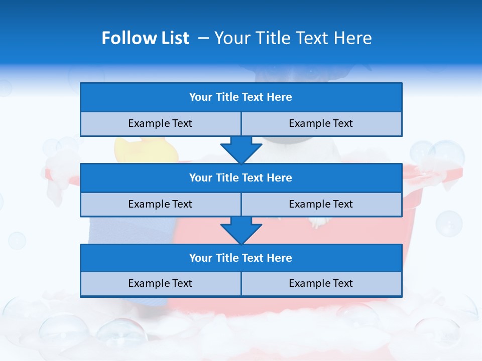 Dog Bathtub Towel PowerPoint Template
