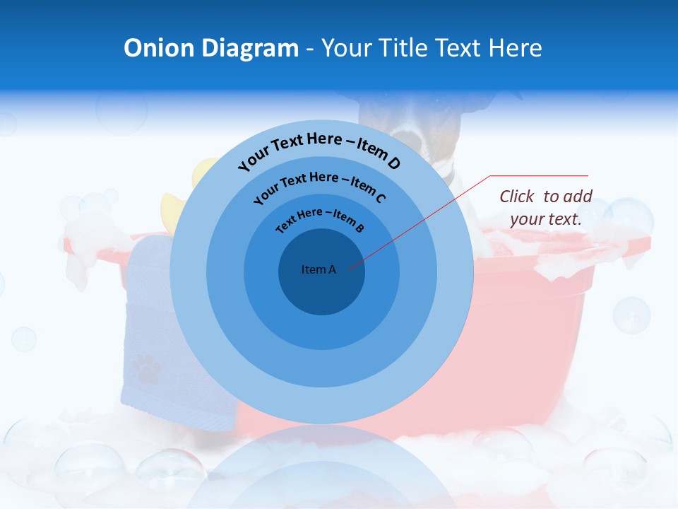 Dog Bathtub Towel PowerPoint Template