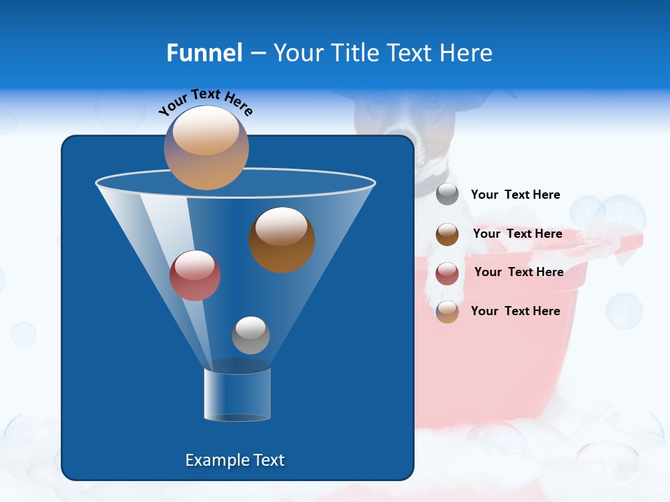 Dog Bathtub Towel PowerPoint Template