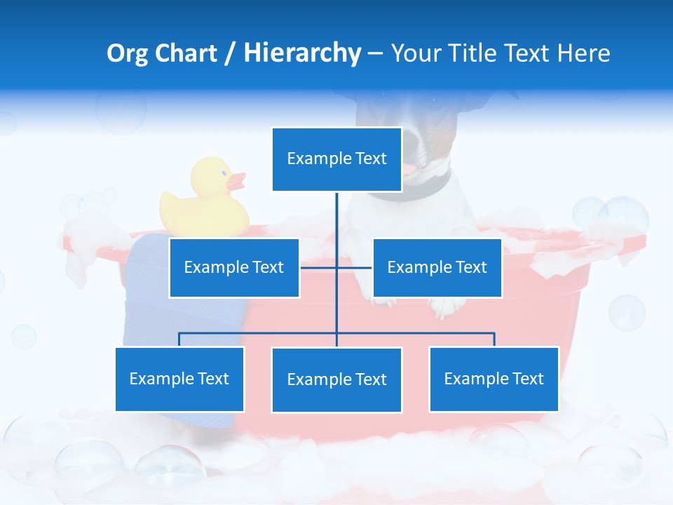 Dog Bathtub Towel PowerPoint Template