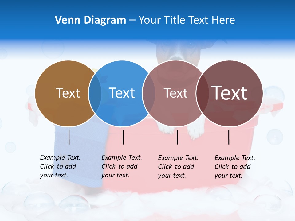 Dog Bathtub Towel PowerPoint Template