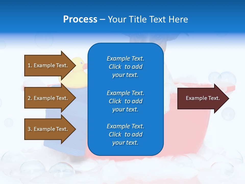 Dog Bathtub Towel PowerPoint Template