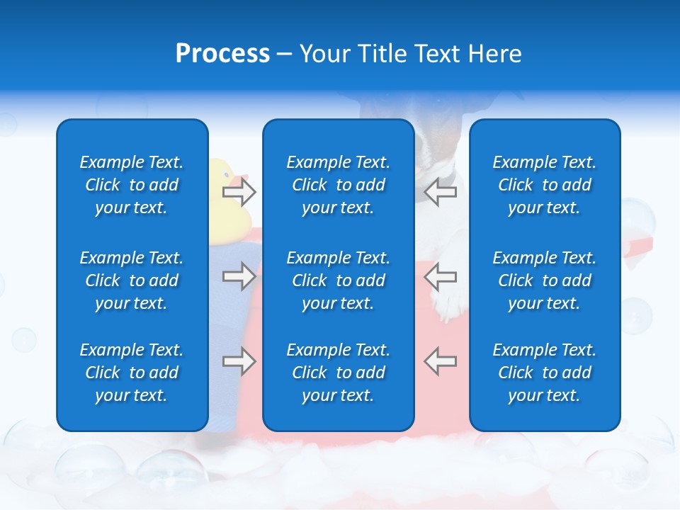 Dog Bathtub Towel PowerPoint Template