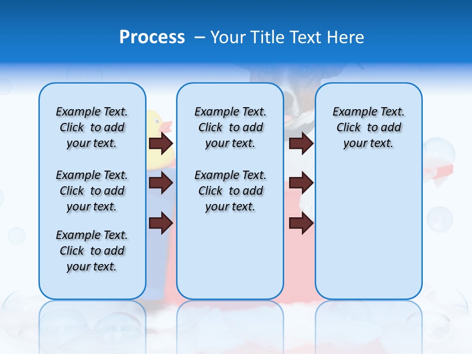 Dog Bathtub Towel PowerPoint Template