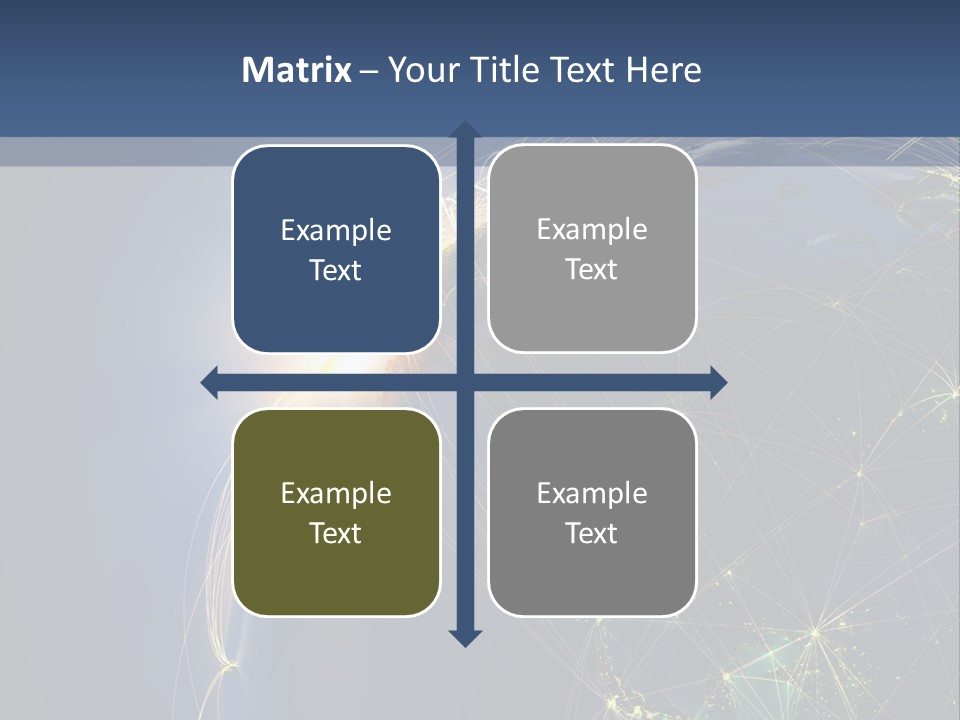 Navigate Worldwide Trail PowerPoint Template