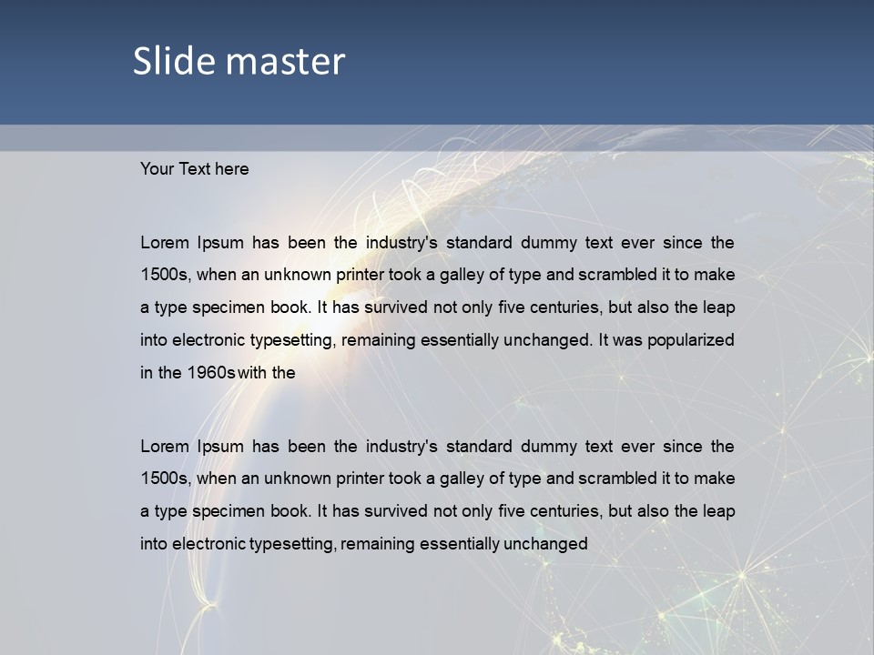Navigate Worldwide Trail PowerPoint Template