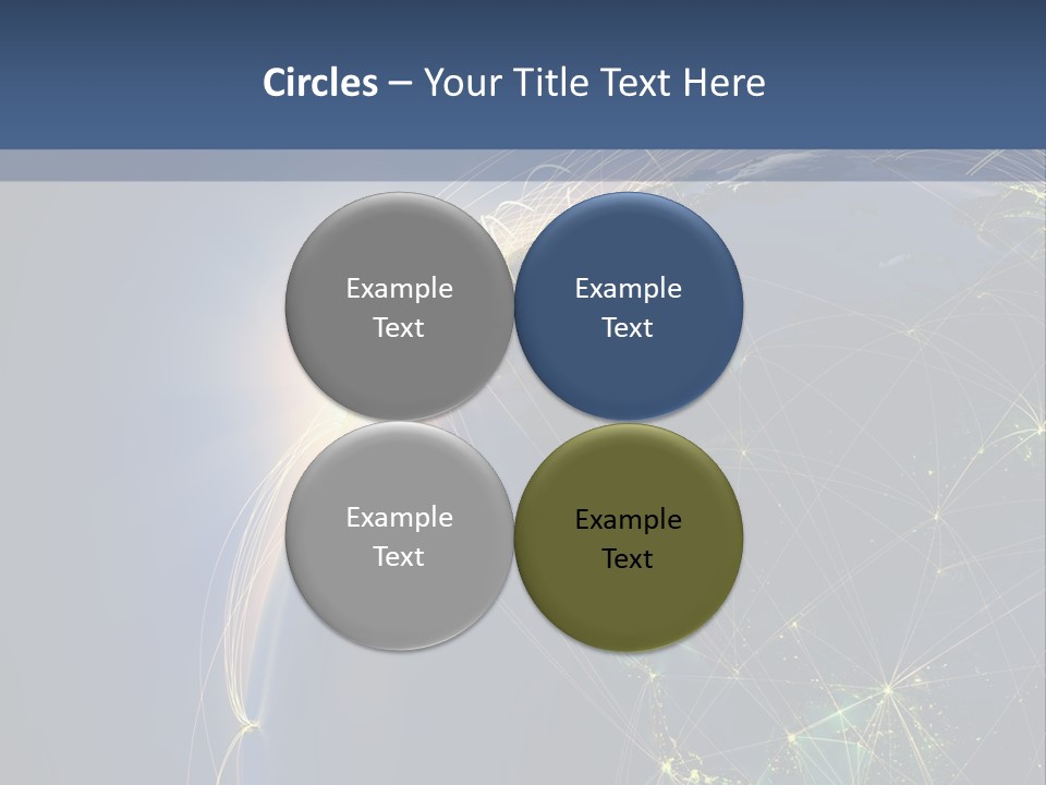 Navigate Worldwide Trail PowerPoint Template