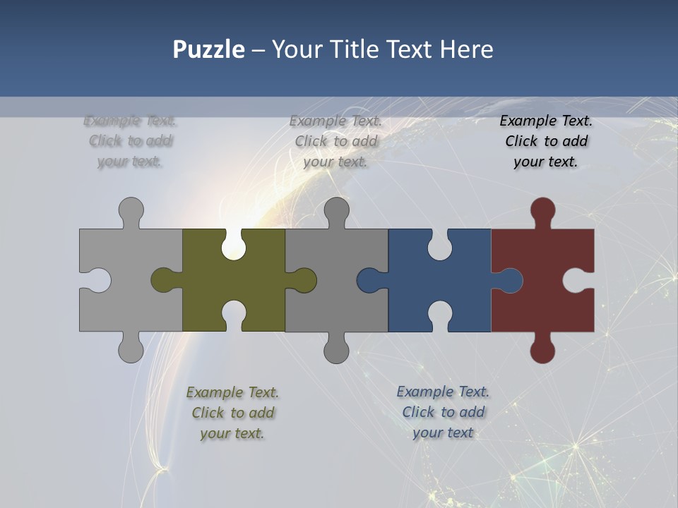 Navigate Worldwide Trail PowerPoint Template