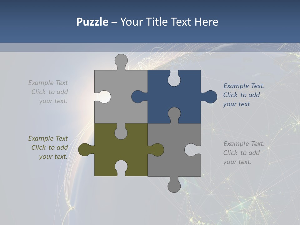 Navigate Worldwide Trail PowerPoint Template