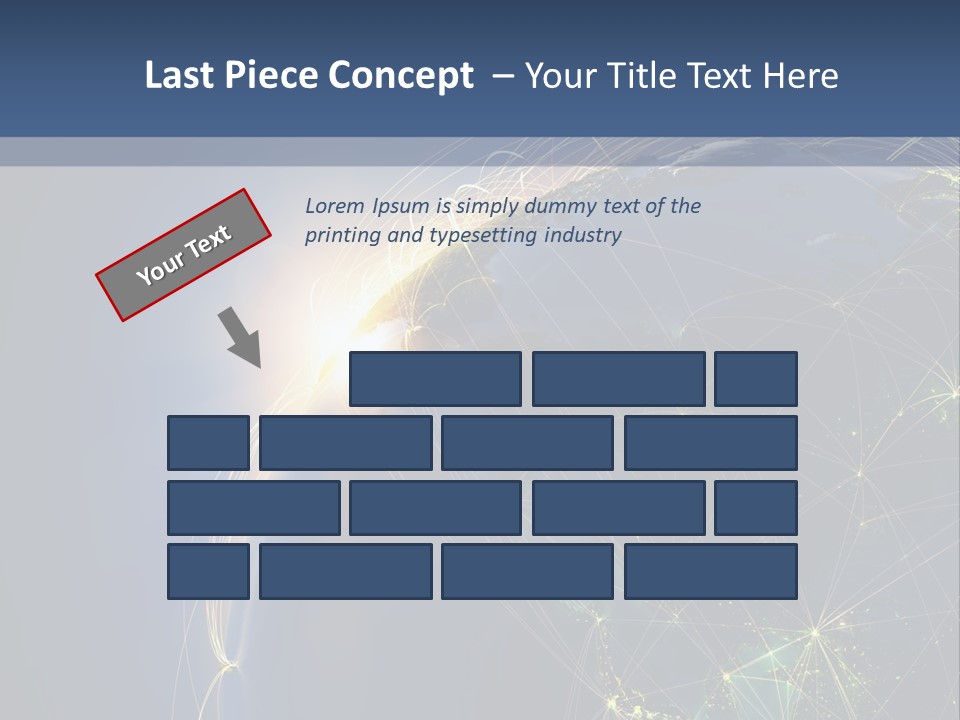 Navigate Worldwide Trail PowerPoint Template