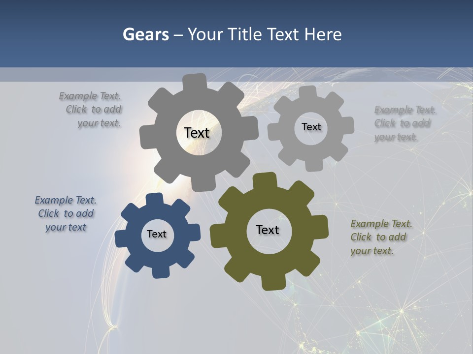 Navigate Worldwide Trail PowerPoint Template
