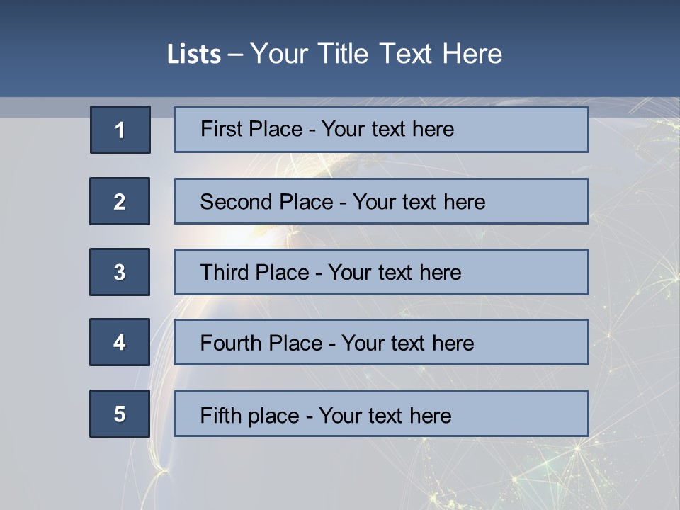 Navigate Worldwide Trail PowerPoint Template