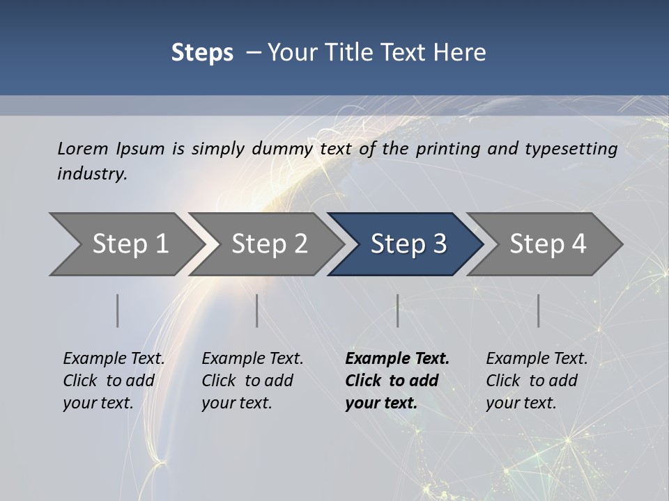Navigate Worldwide Trail PowerPoint Template