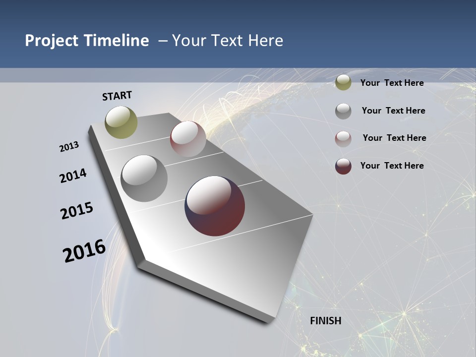 Navigate Worldwide Trail PowerPoint Template