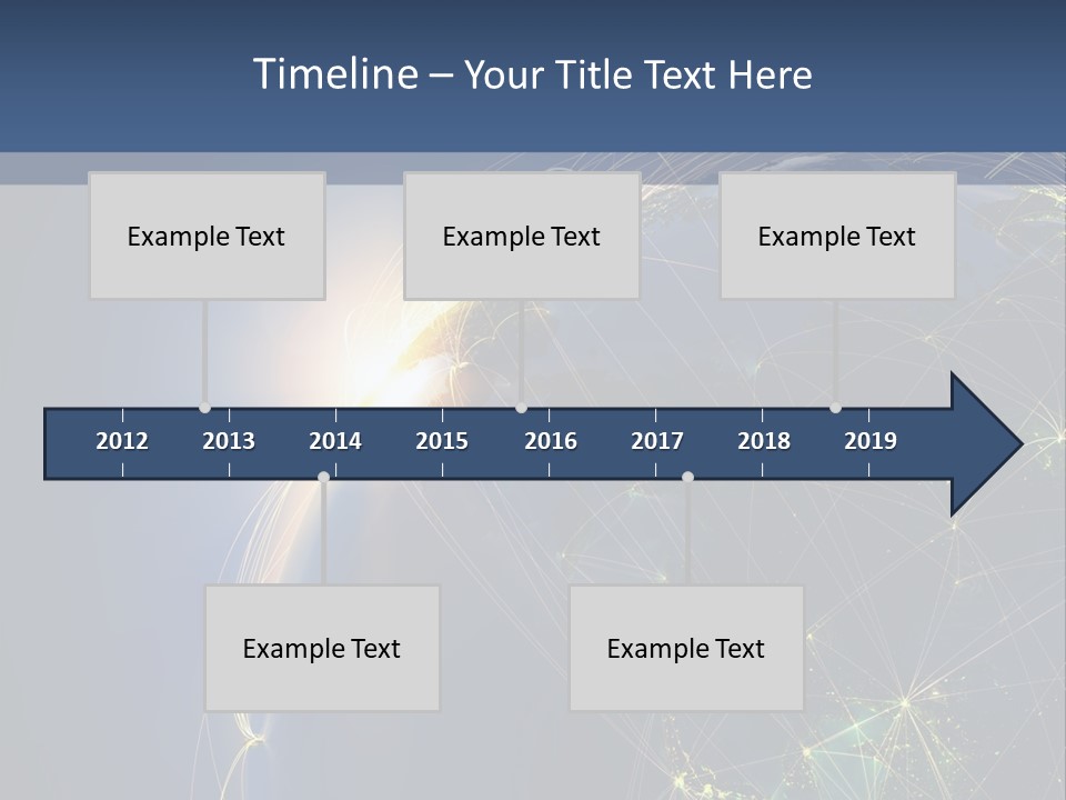 Navigate Worldwide Trail PowerPoint Template