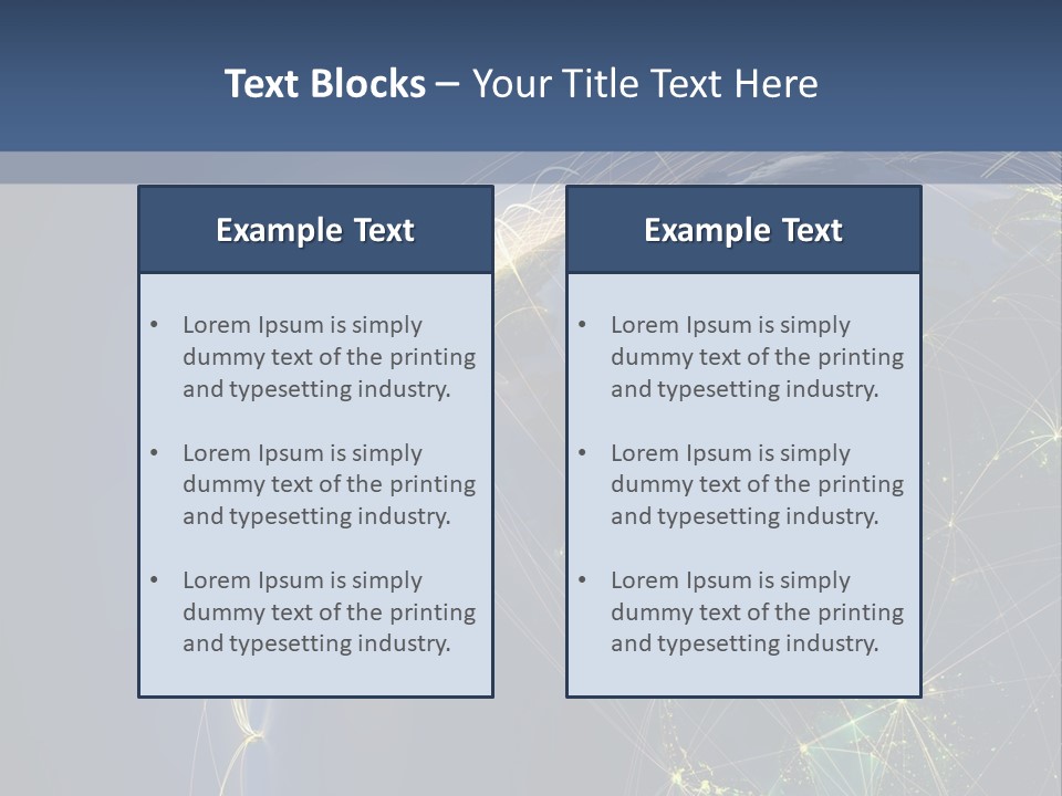 Navigate Worldwide Trail PowerPoint Template