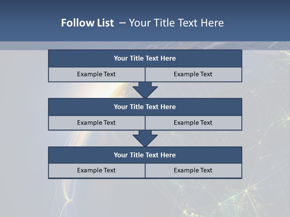 Navigate Worldwide Trail PowerPoint Template
