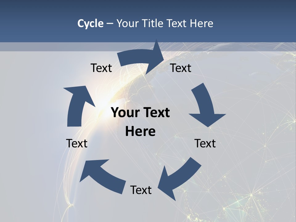 Navigate Worldwide Trail PowerPoint Template