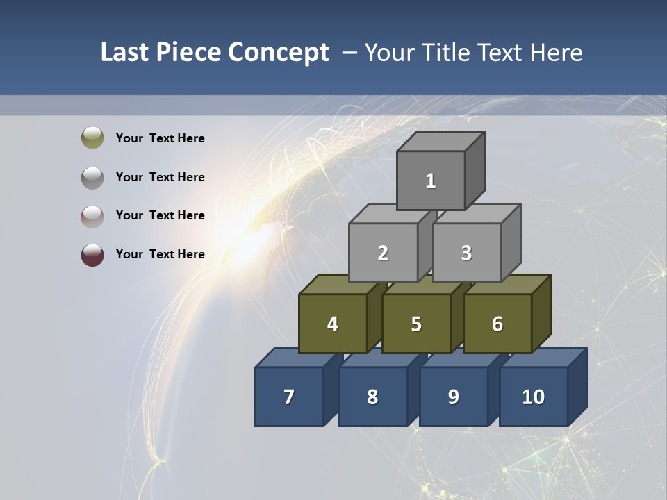 Navigate Worldwide Trail PowerPoint Template