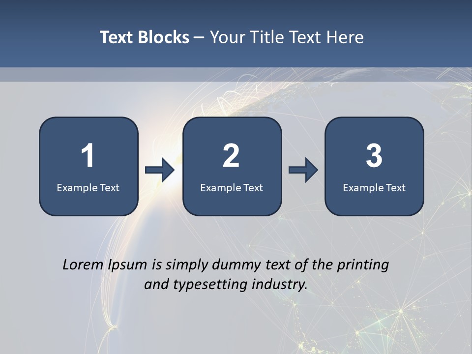 Navigate Worldwide Trail PowerPoint Template