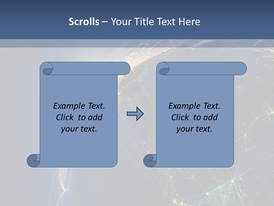 Navigate Worldwide Trail PowerPoint Template
