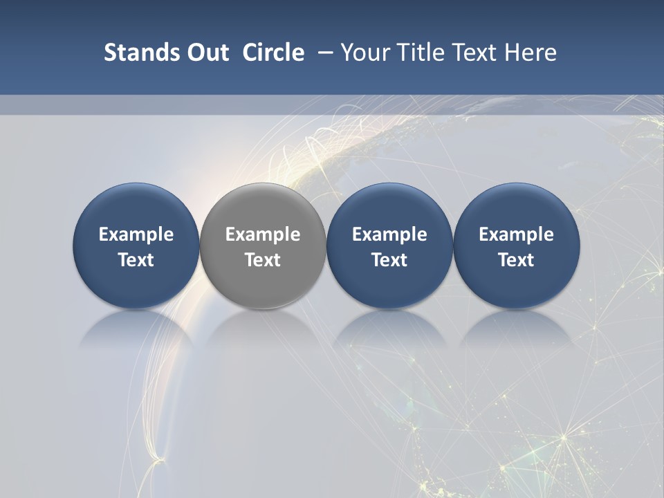 Navigate Worldwide Trail PowerPoint Template