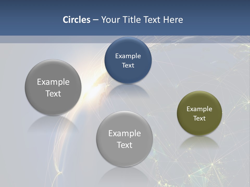 Navigate Worldwide Trail PowerPoint Template