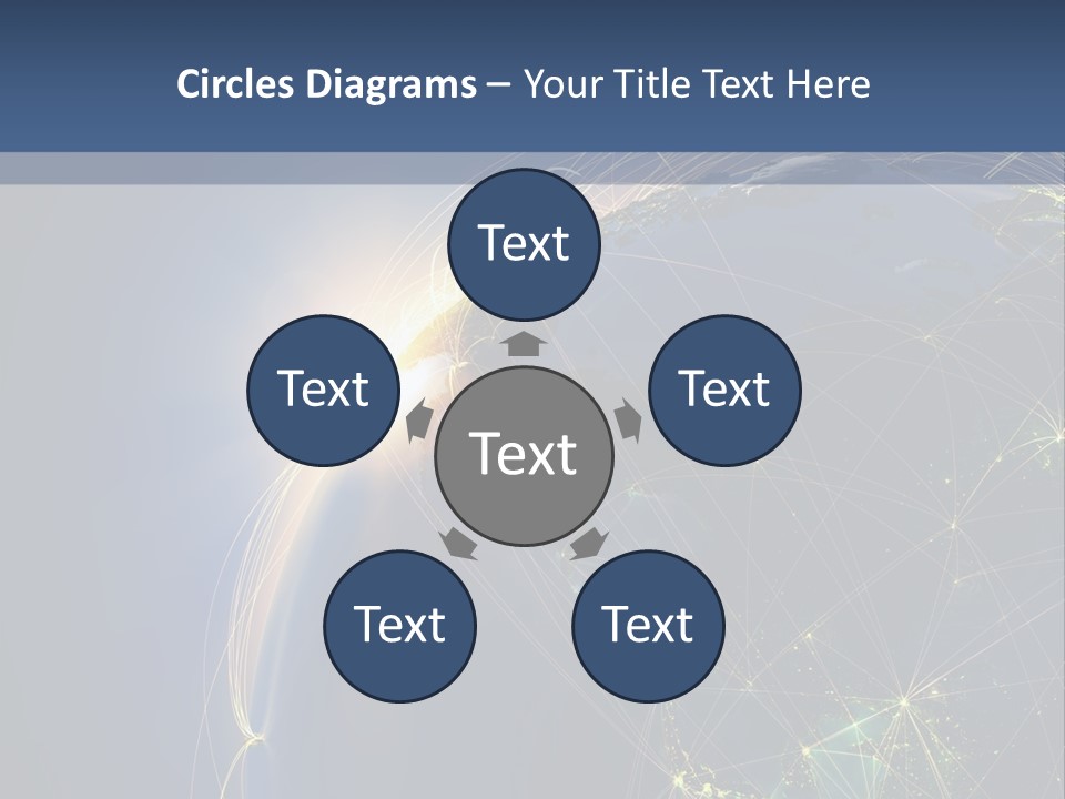 Navigate Worldwide Trail PowerPoint Template