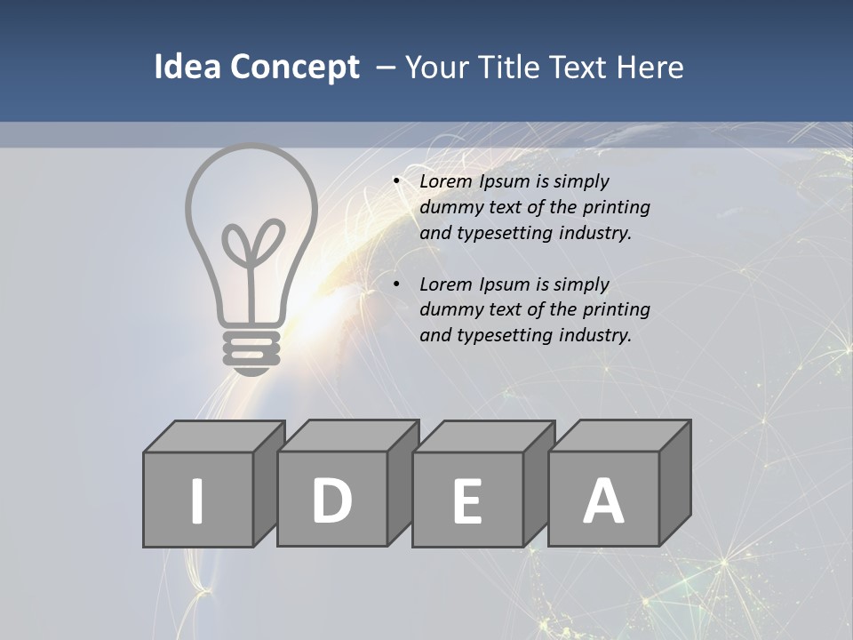 Navigate Worldwide Trail PowerPoint Template
