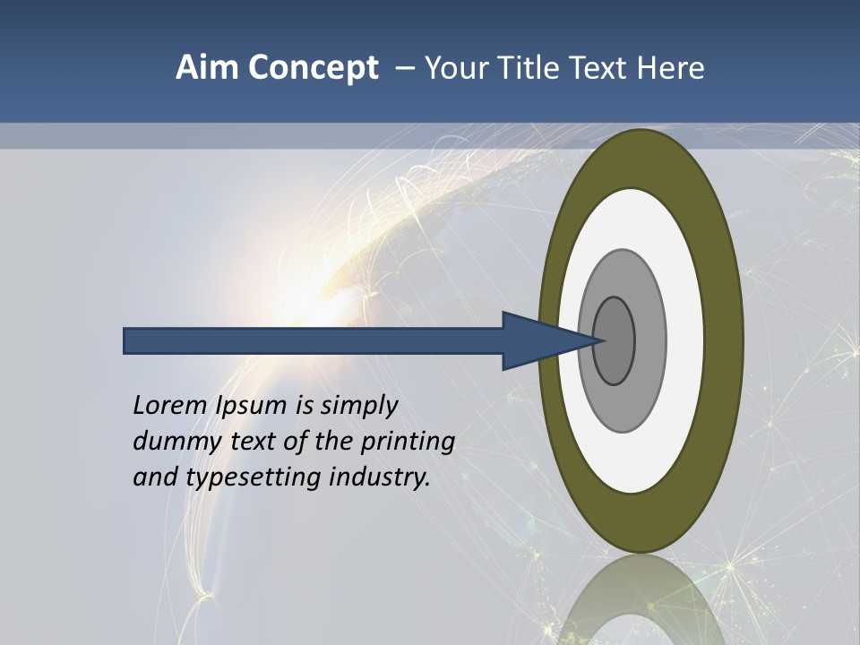 Navigate Worldwide Trail PowerPoint Template