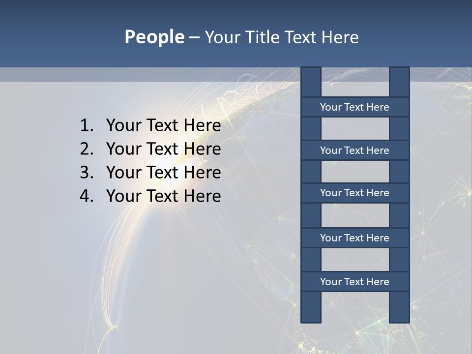 Navigate Worldwide Trail PowerPoint Template