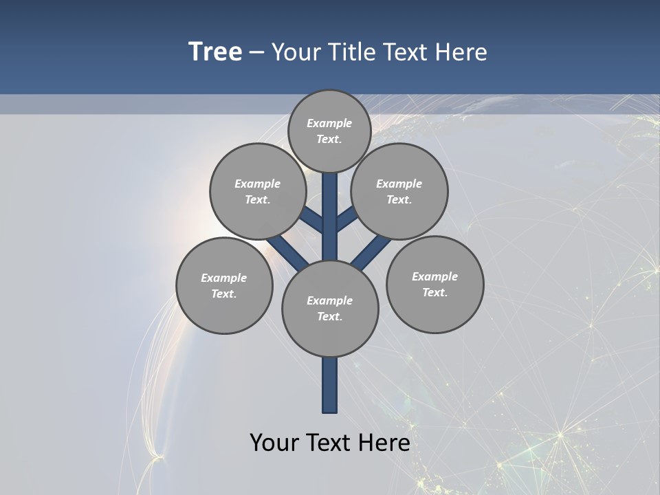 Navigate Worldwide Trail PowerPoint Template