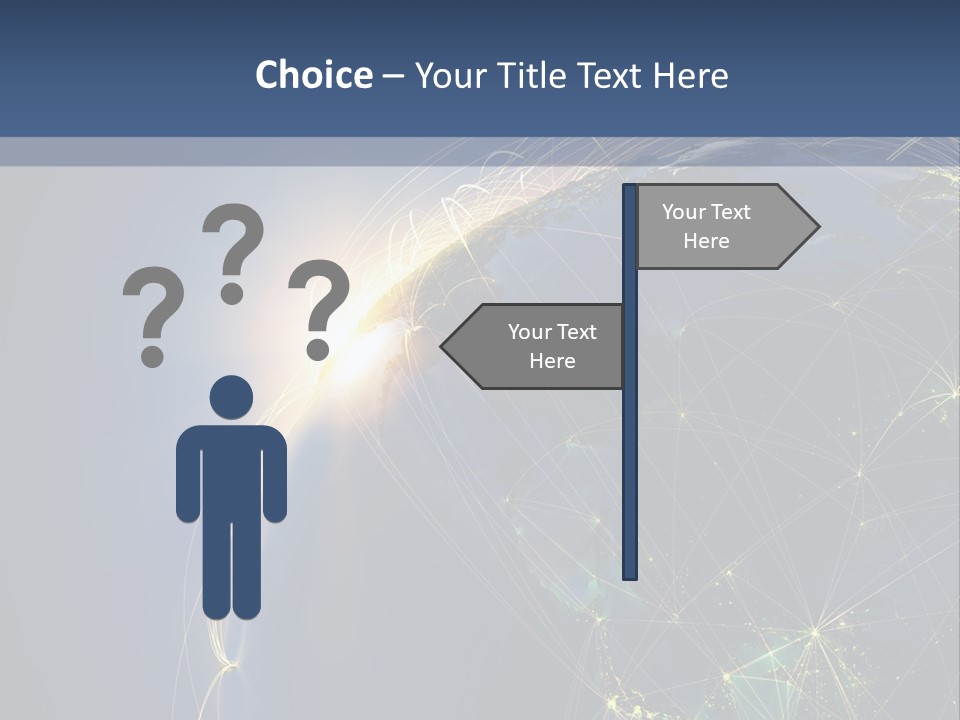 Navigate Worldwide Trail PowerPoint Template
