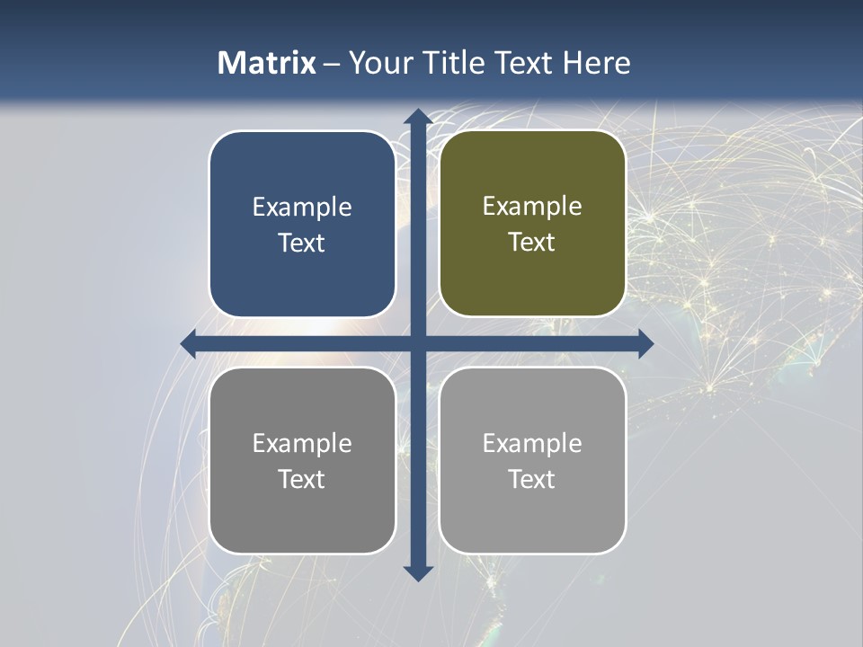 Coverage World Earth PowerPoint Template