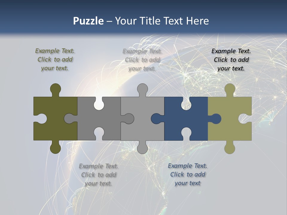 Coverage World Earth PowerPoint Template