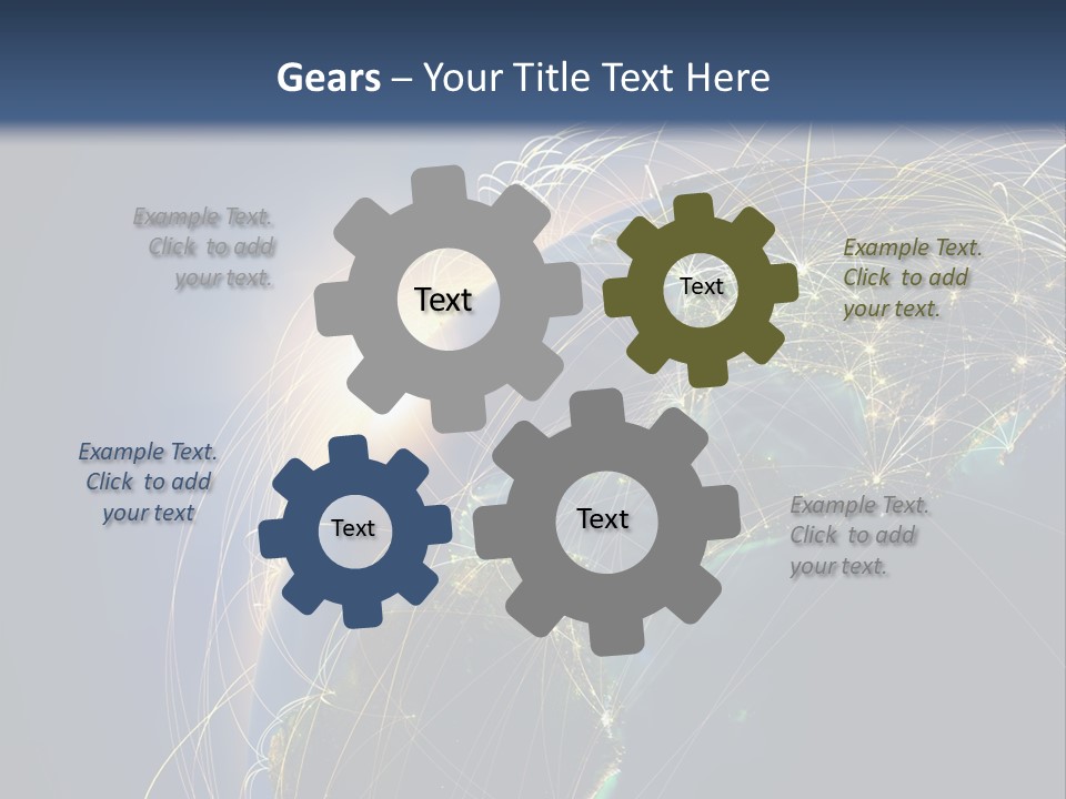 Coverage World Earth PowerPoint Template