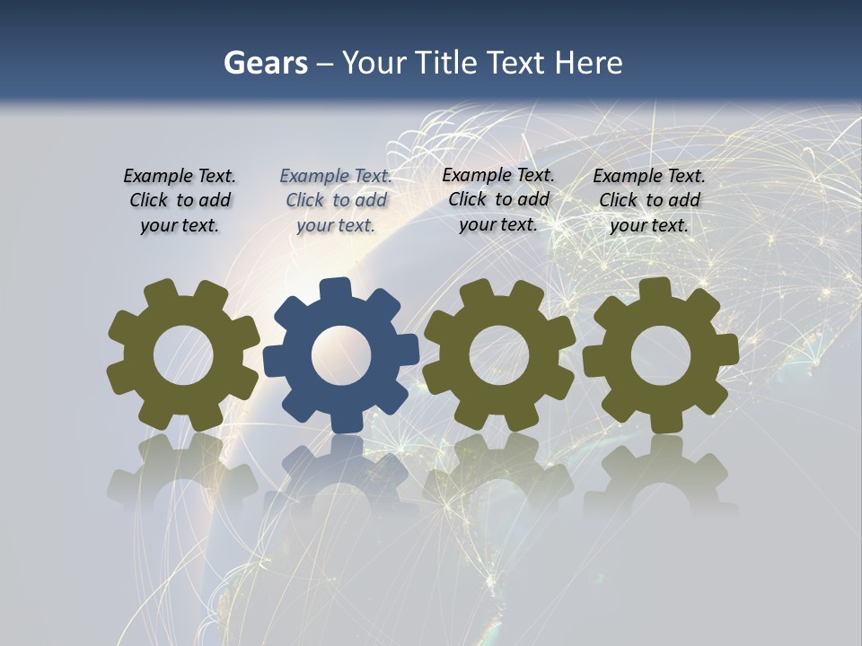 Coverage World Earth PowerPoint Template