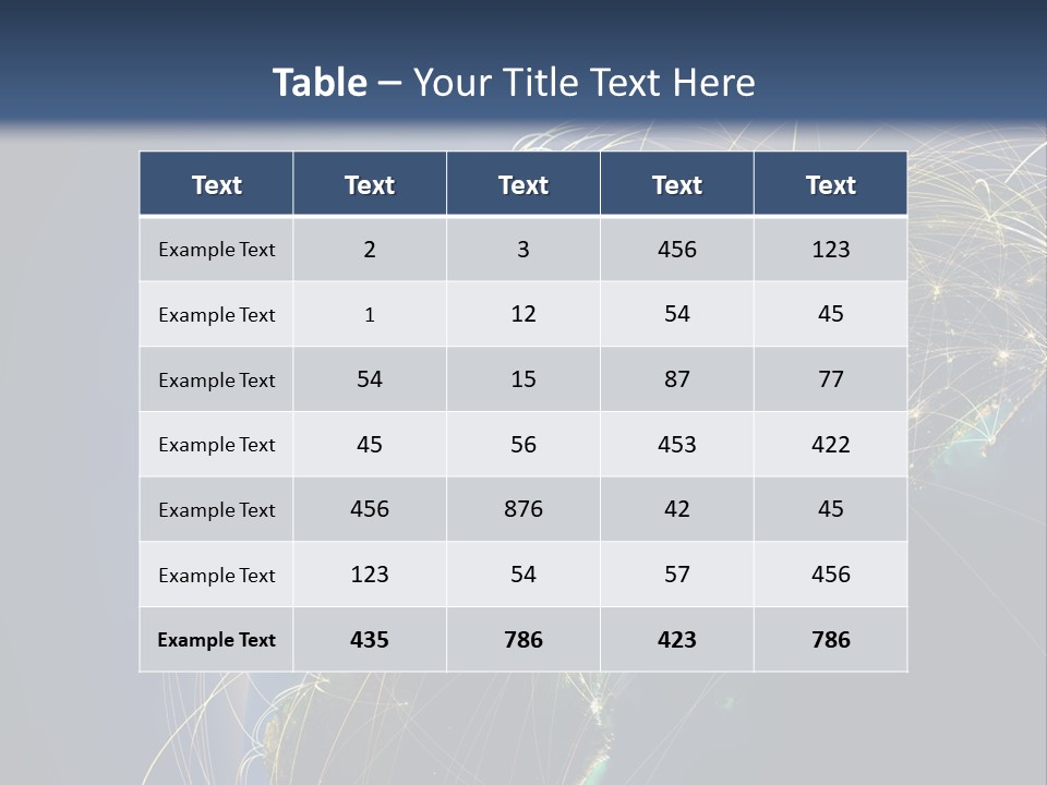 Coverage World Earth PowerPoint Template