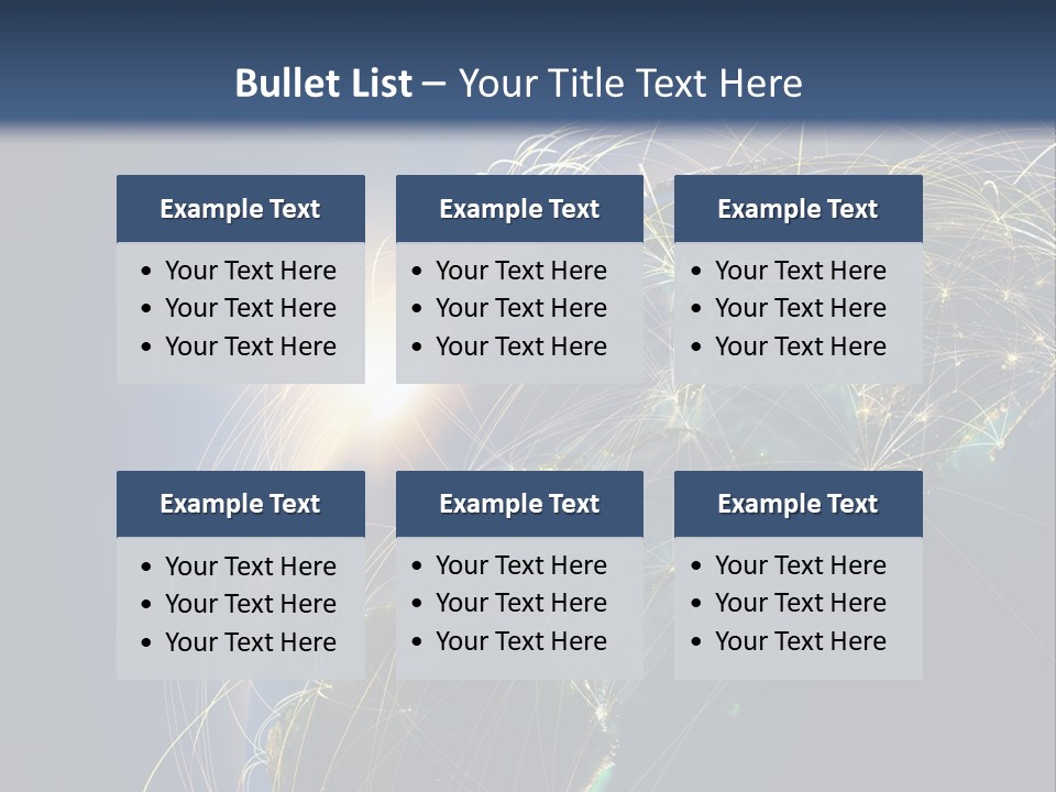 Coverage World Earth PowerPoint Template