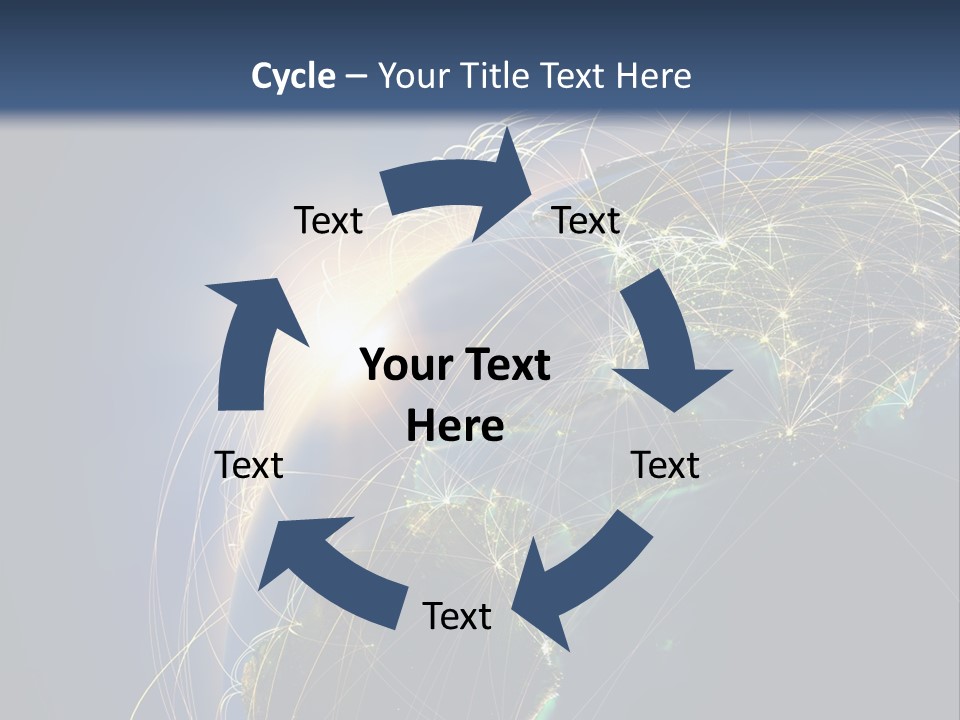 Coverage World Earth PowerPoint Template