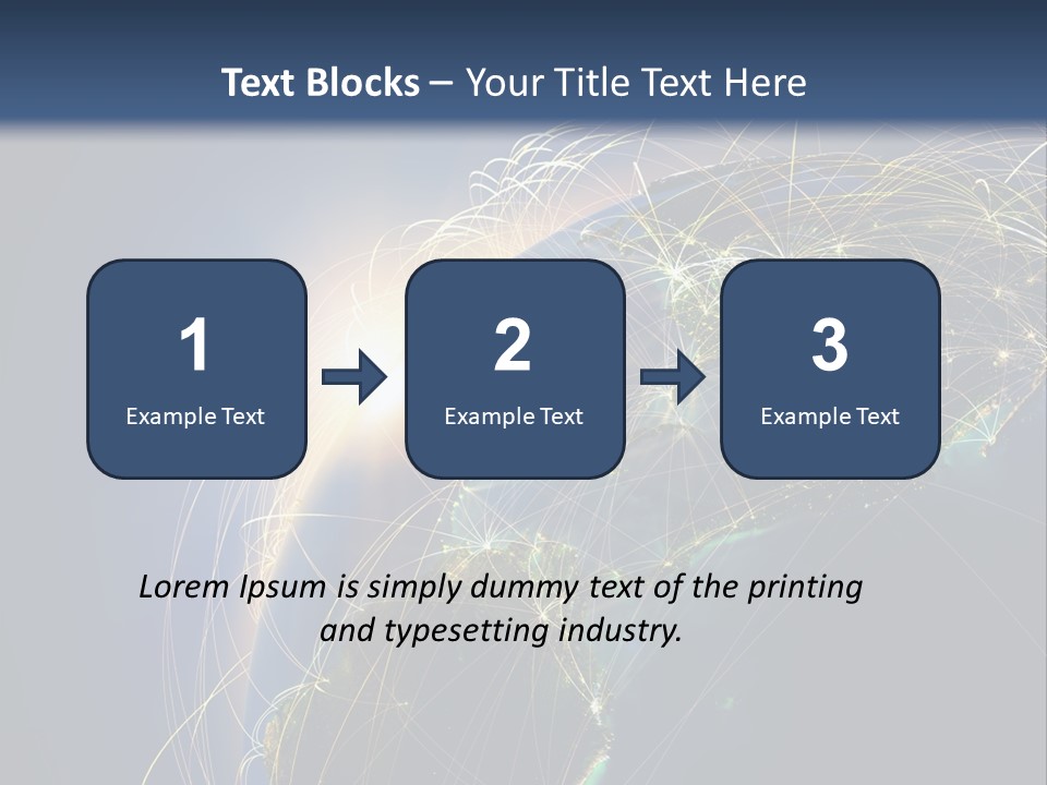 Coverage World Earth PowerPoint Template
