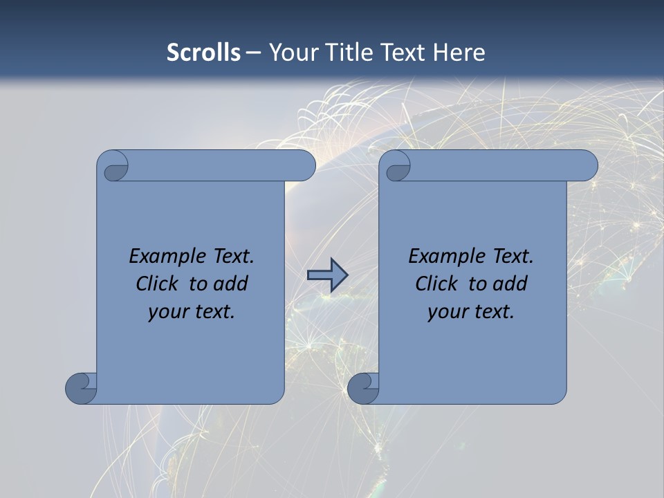 Coverage World Earth PowerPoint Template