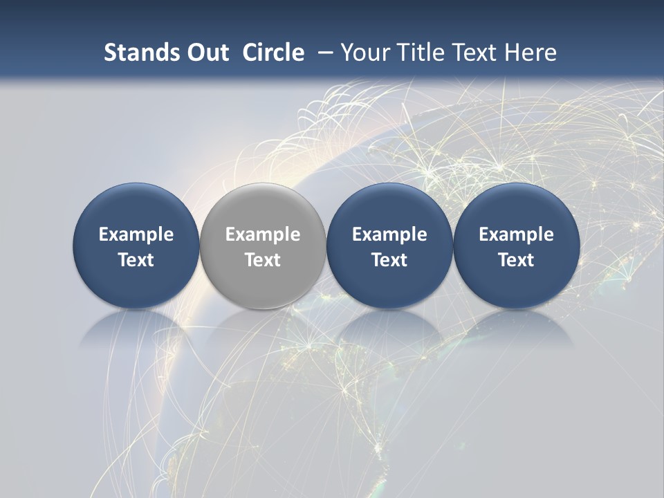 Coverage World Earth PowerPoint Template