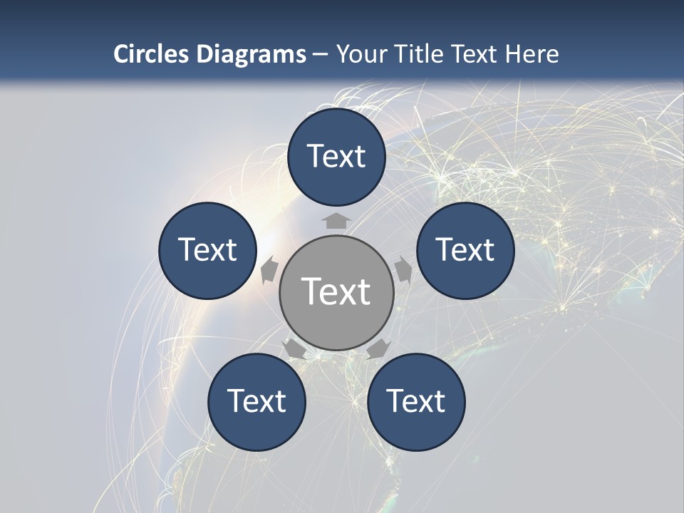 Coverage World Earth PowerPoint Template