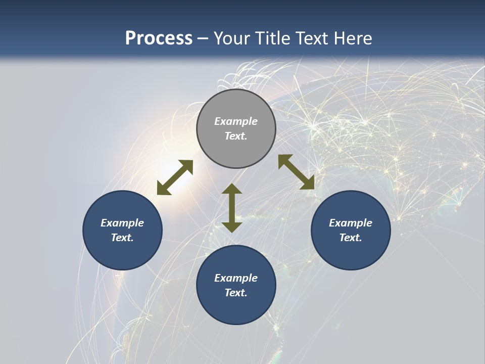Coverage World Earth PowerPoint Template