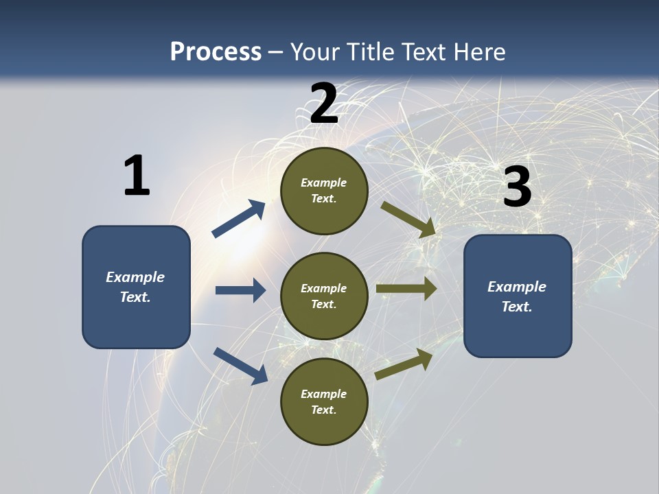 Coverage World Earth PowerPoint Template
