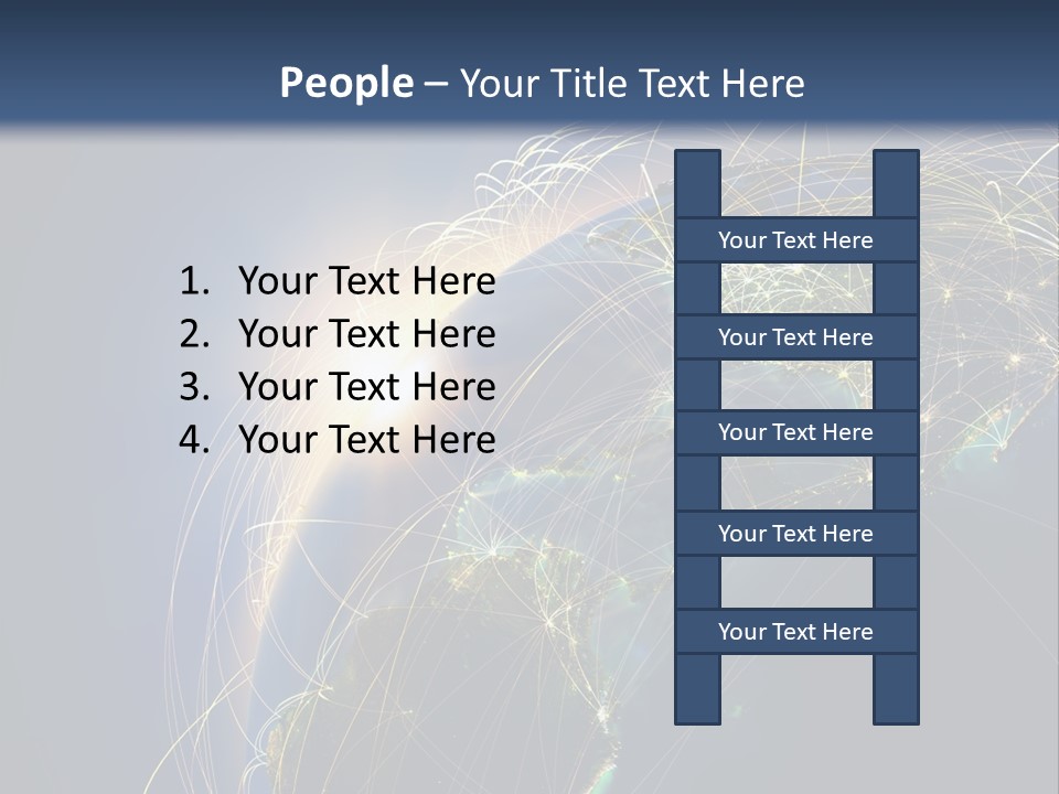 Coverage World Earth PowerPoint Template