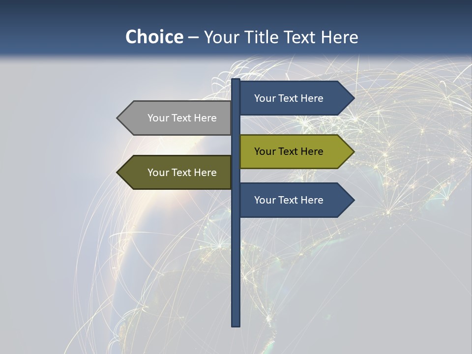 Coverage World Earth PowerPoint Template