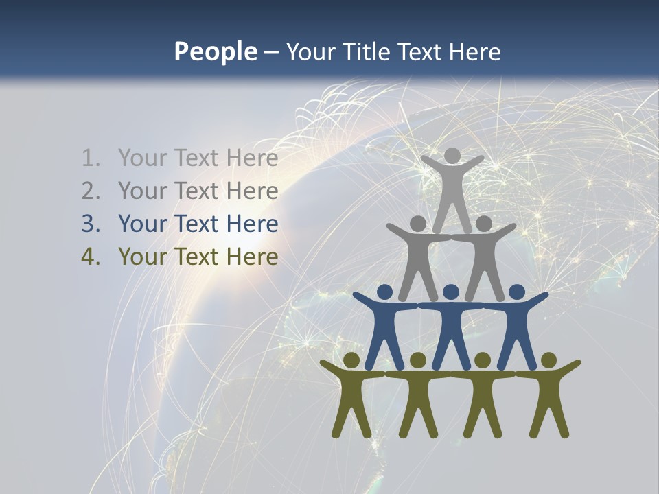 Coverage World Earth PowerPoint Template